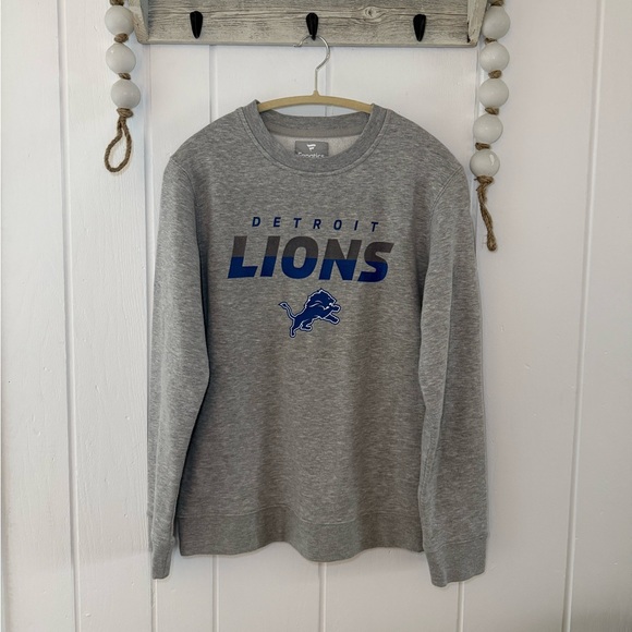 Fanatics Tops - Fanatics Detroit Lions Gray Crewneck